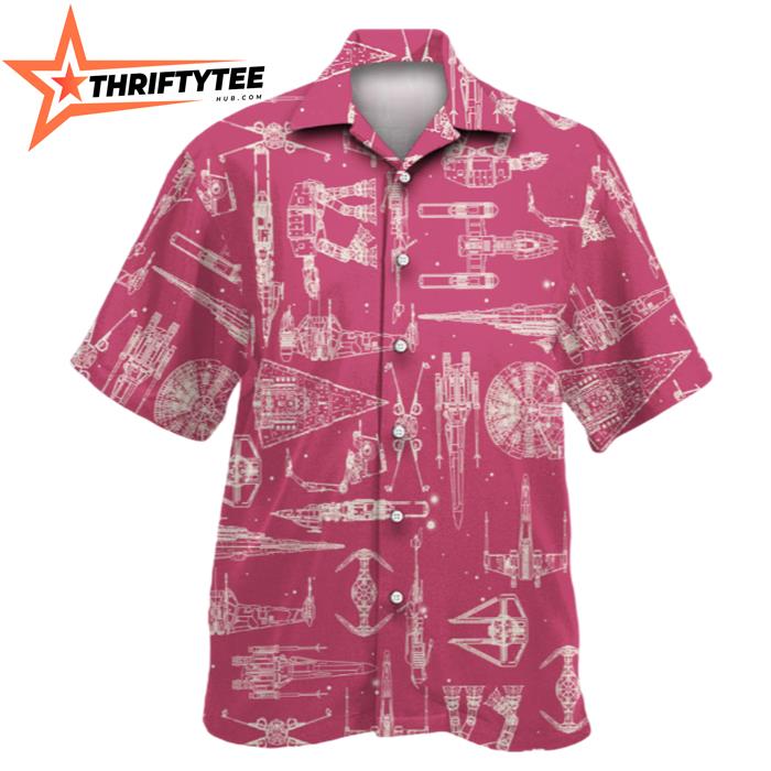 Space Ships Star Wars PinkKids Hawaiian Shirt
